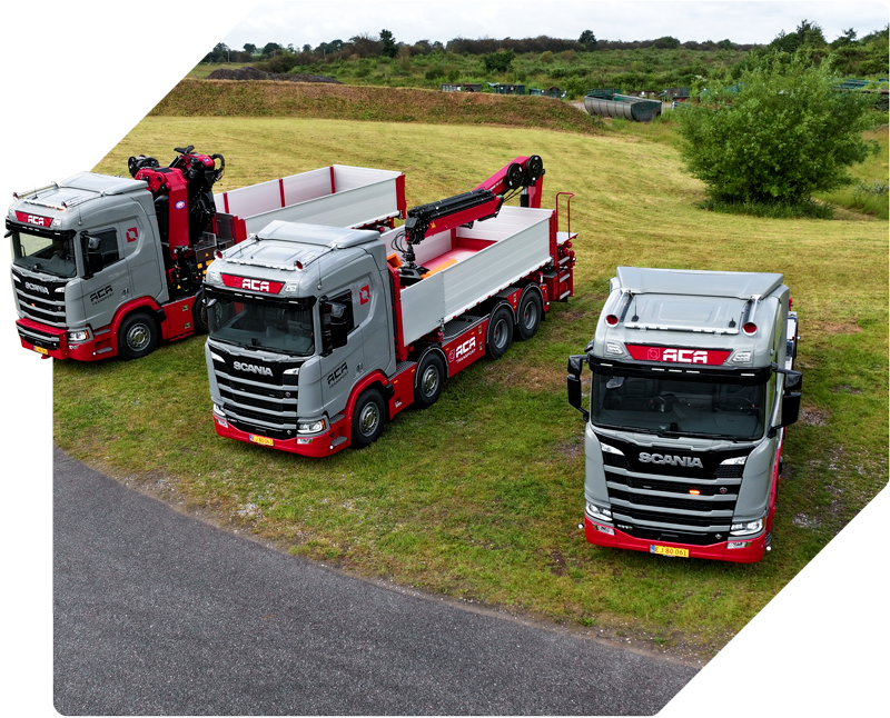 aca_3-lastbiler_drone ACA Transports lastbiler fotograferet med drone
